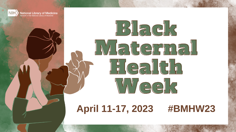 flyer for black maternal health week with drawing